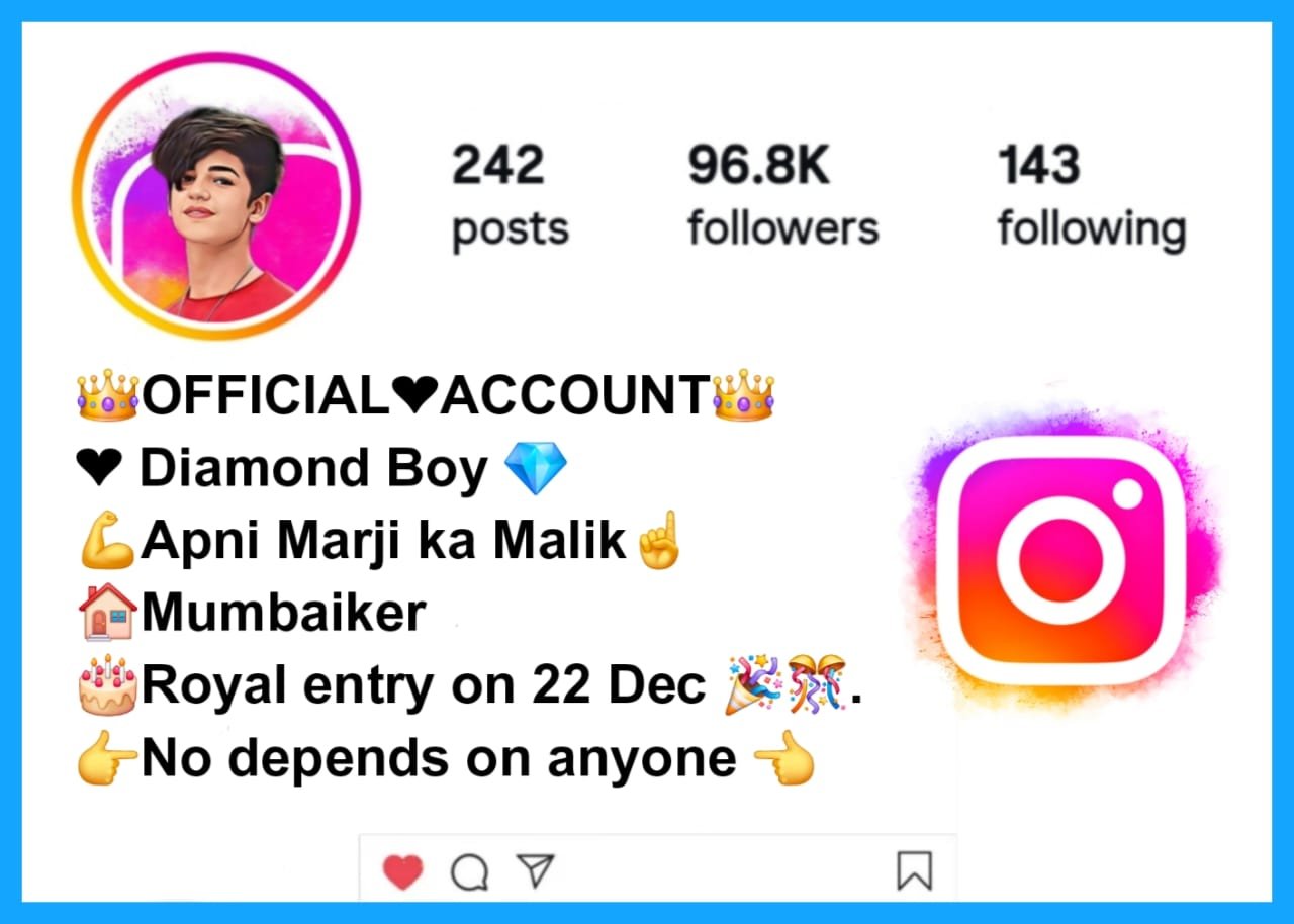 Instagram Bio For Boys