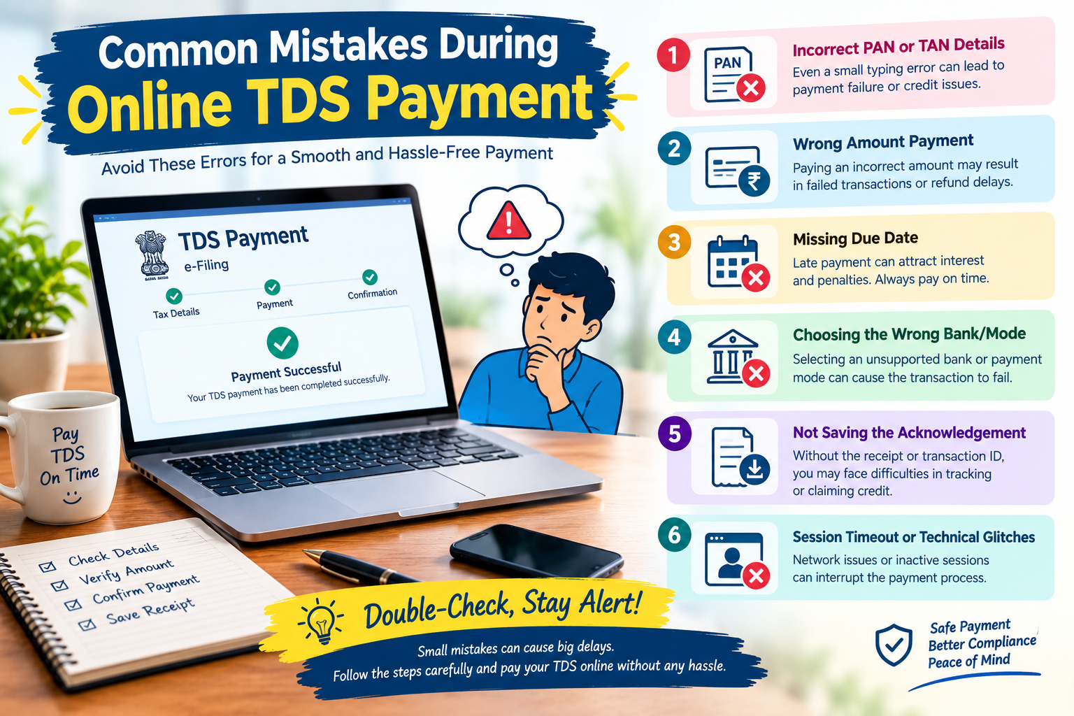 Common Mistakes During Online TDS Payment